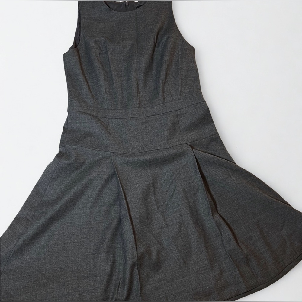 J.Crew Women’s Dark Grey Sleeveless Wool Blend Midi Dress Size 6